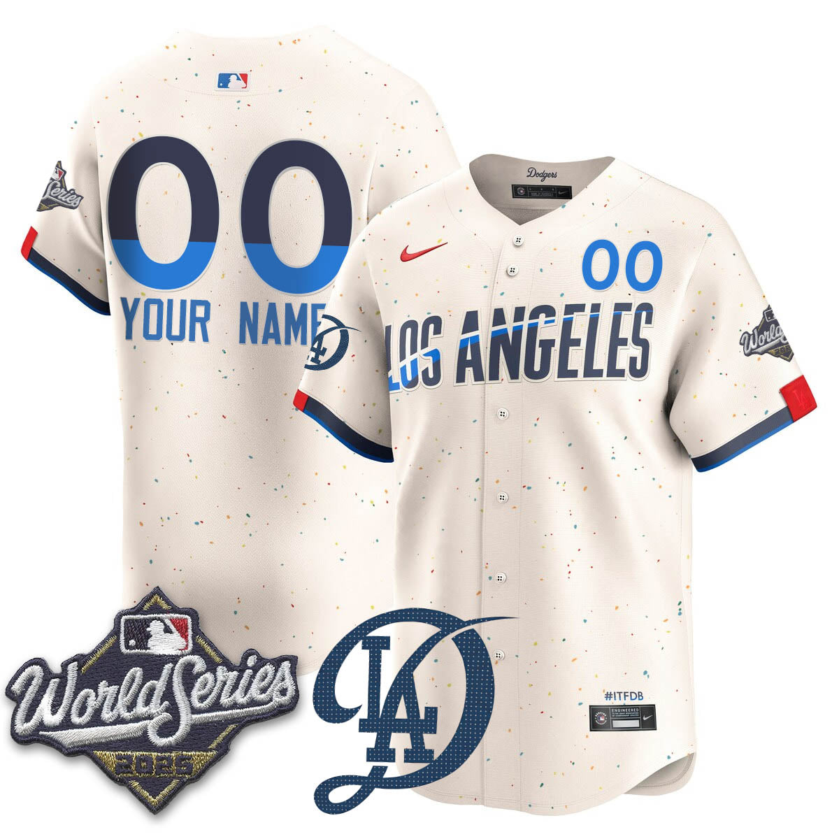 Custom LAD 2025 World Series Jersey - Stitched