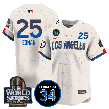 Dodgers Fernando Valenzuela Memorial Jersey - Stitched