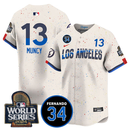 Dodgers Fernando Valenzuela Memorial Jersey - Stitched