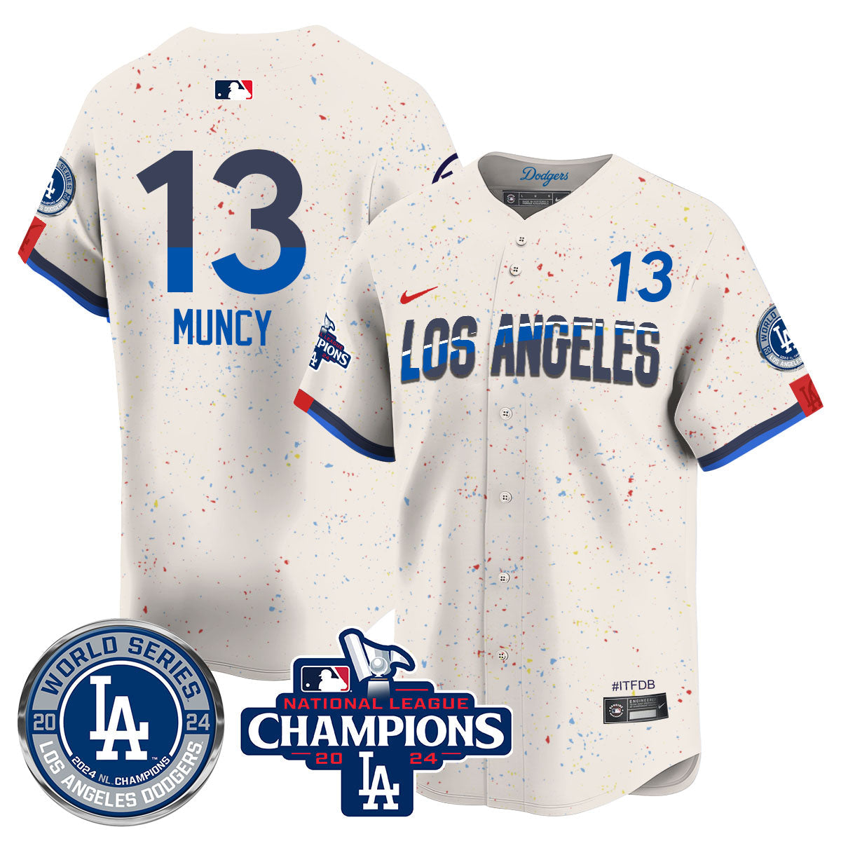 LAD World Series NL Champions Jersey - Stitched