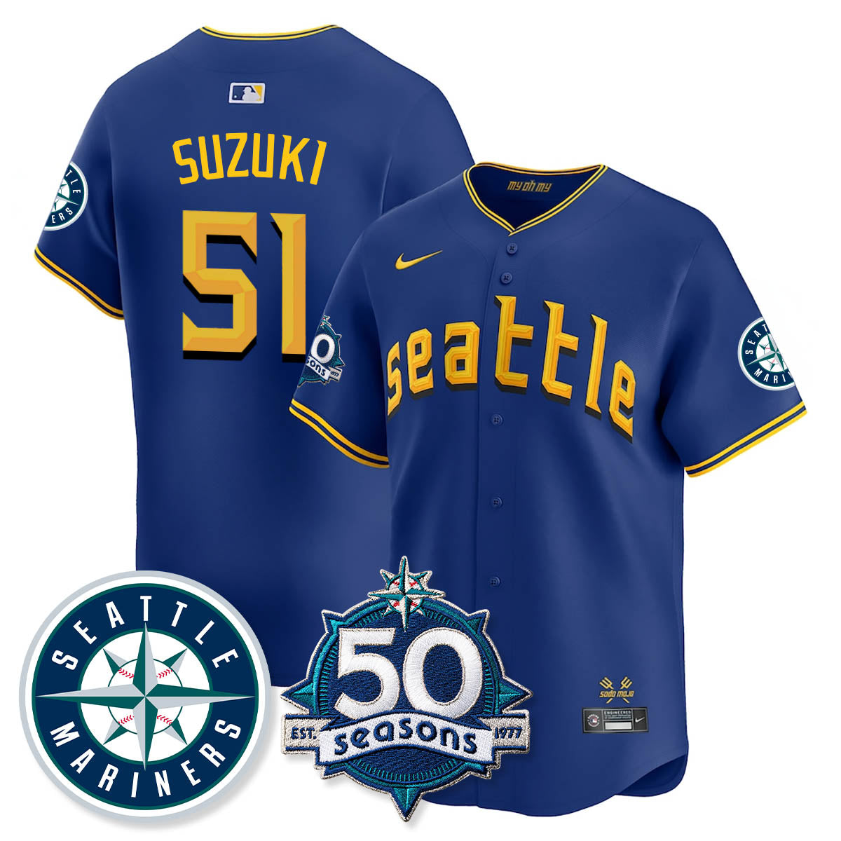 SEA Vapor Premier Limited Jersey - 50th Anniversary - Stitched