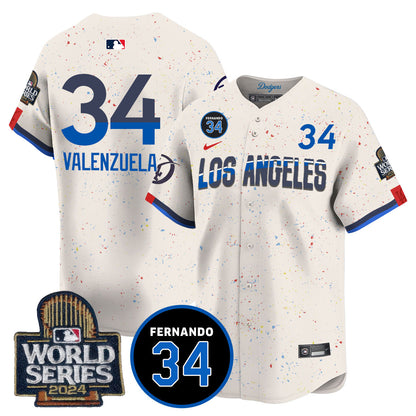 Dodgers Fernando Valenzuela Memorial Jersey - Stitched