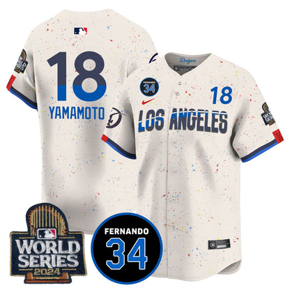 Dodgers Fernando Valenzuela Memorial Jersey - Stitched