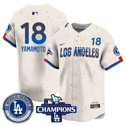 LAD World Series NL Champions Jersey - Stitched