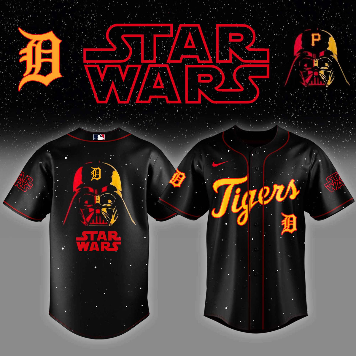Detroit Tigers x Stars Wars Night Baseball Jersey Editions Limited