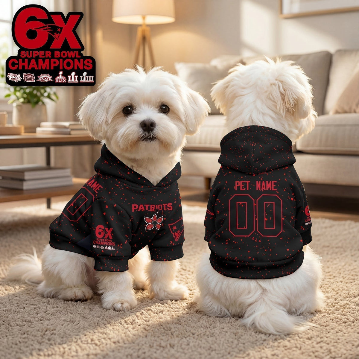NE Stranger Things Pet Hoodie