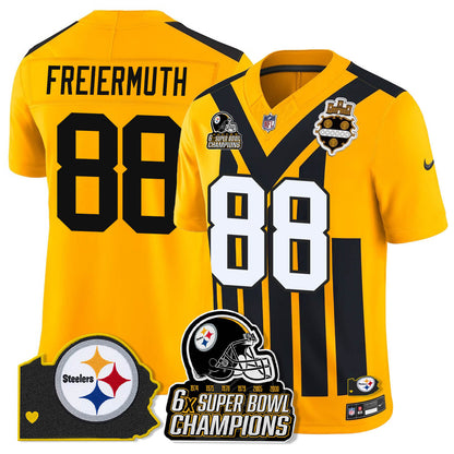 PIT 6-Time Champions Patch Vapor Limited Jersey - Stitched