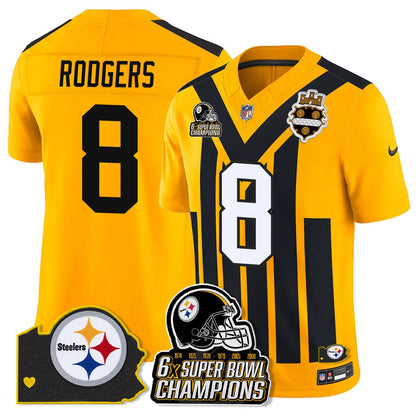PIT 6-Time Champions Patch Vapor Limited Jersey - Stitched