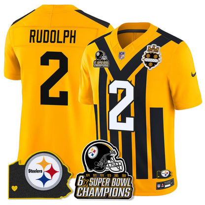 PIT 6-Time Champions Patch Vapor Limited Jersey - Stitched