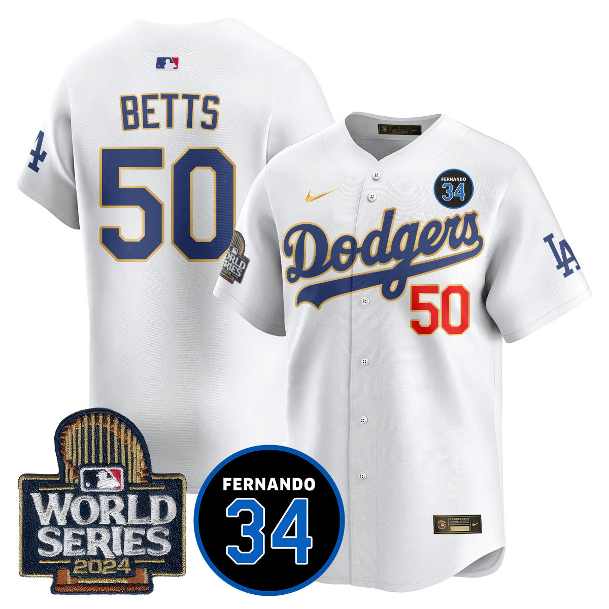 Dodgers Fernando Valenzuela Memorial Jersey - Stitched