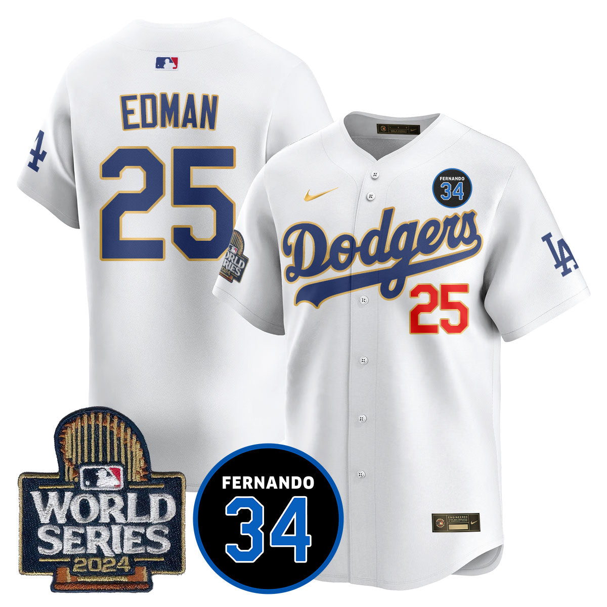 Dodgers Fernando Valenzuela Memorial Jersey - Stitched