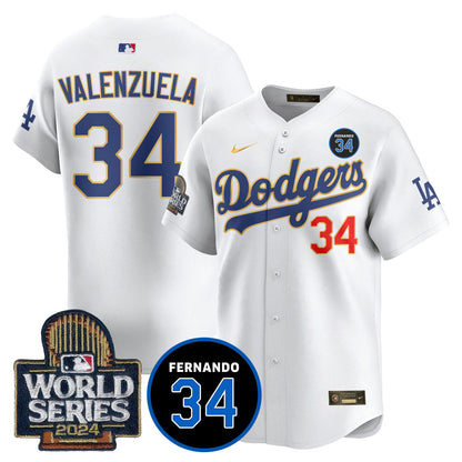 Dodgers Fernando Valenzuela Memorial Jersey - Stitched