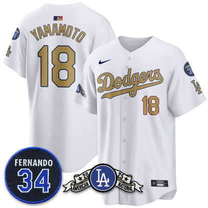 LAD 2025 National League Champions Jersey - Stitched