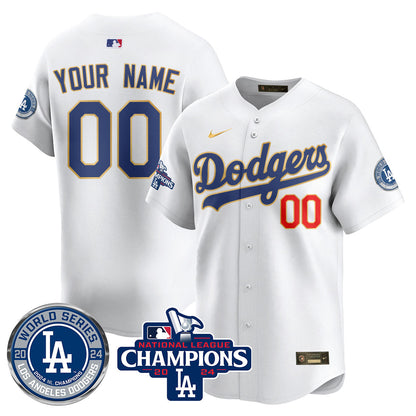 LAD World Series NL Champions Custom Jersey - Stitched
