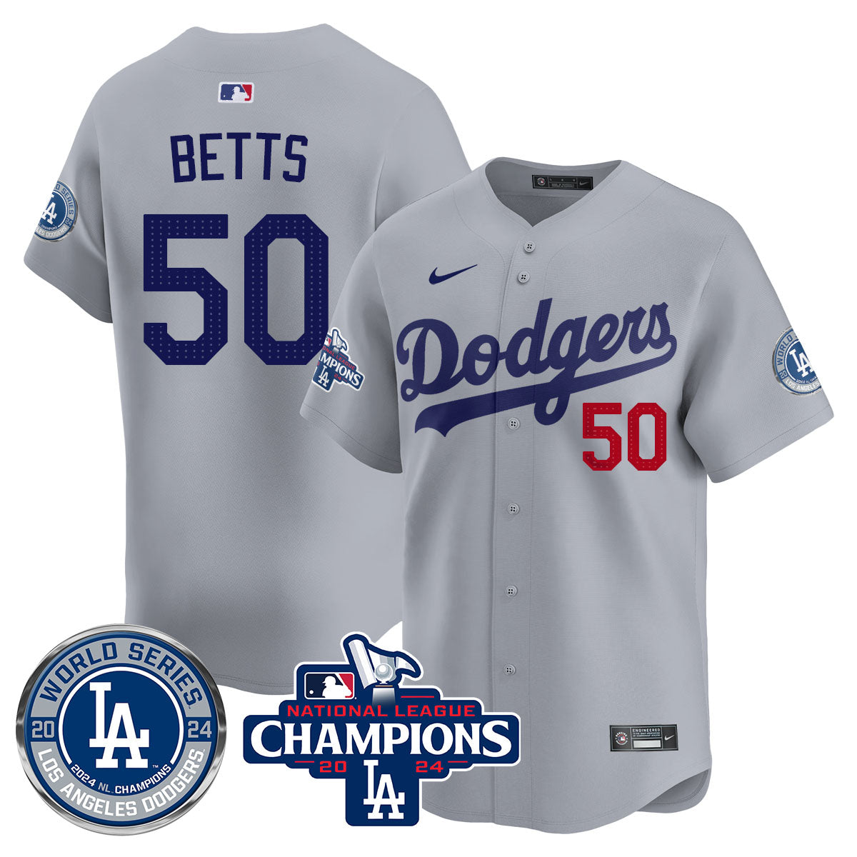 LAD World Series NL Champions Jersey - Stitched
