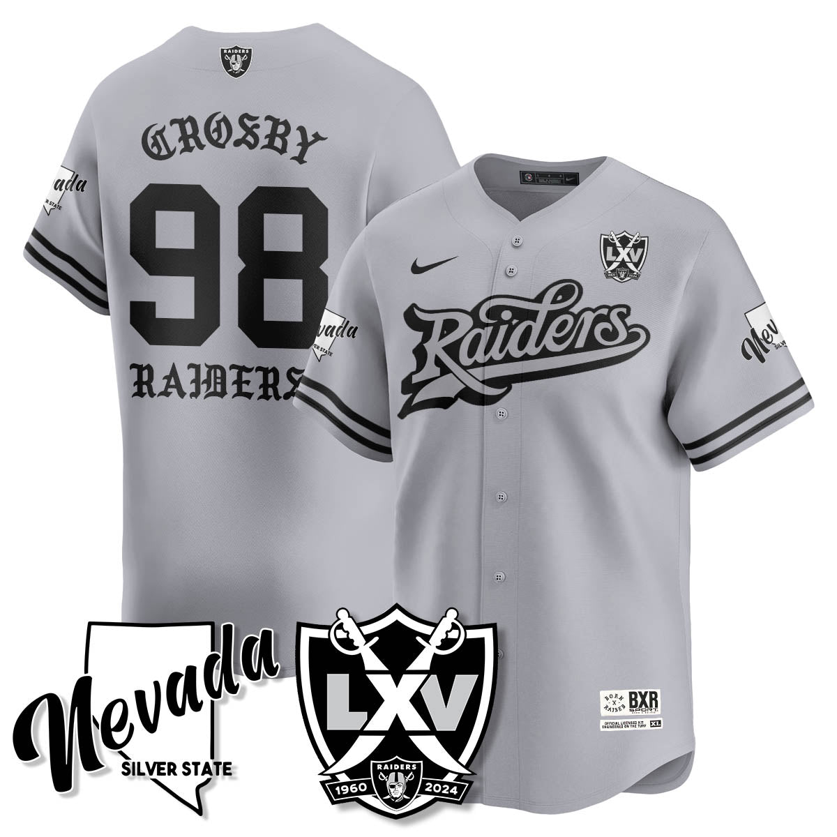 LVR Born x Raised Baseball Jersey - Stitched