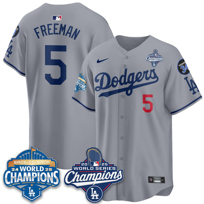 LAD 2025 World Series Champions Jersey - Stitched