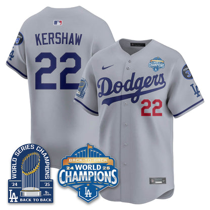 LAD 2025 World Series Champions Jersey - 9x Champs - Stitched