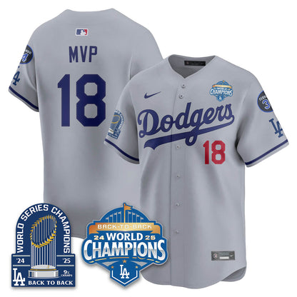 LAD 2025 World Series Champions Jersey - 9x Champs - Stitched