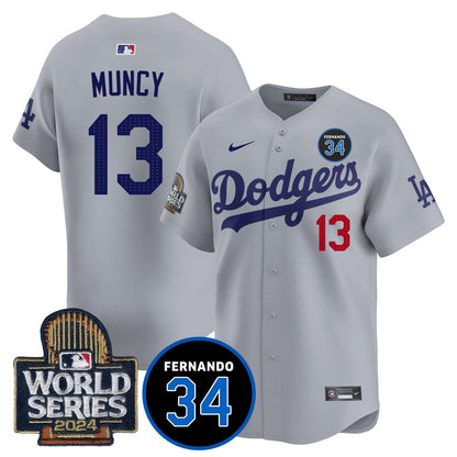 Dodgers Fernando Valenzuela Memorial Jersey - Stitched