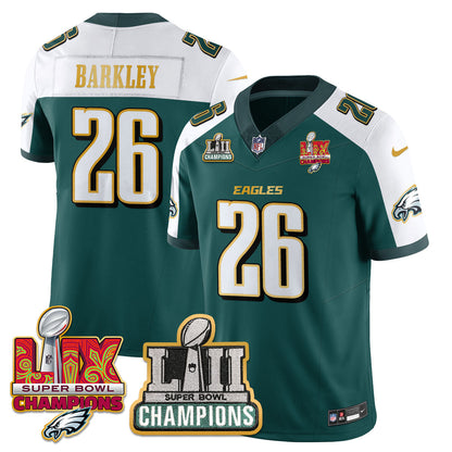 PHI LII-LIX Super Bowl Champions Vapor Limited Gold Jersey - Stitched