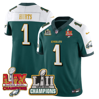 PHI LII-LIX Super Bowl Champions Vapor Limited Gold Jersey - Stitched