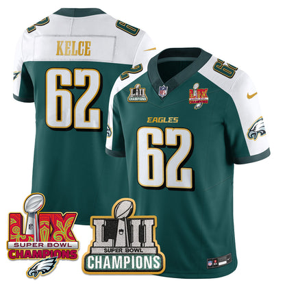 PHI LII-LIX Super Bowl Champions Vapor Limited Gold Jersey - Stitched