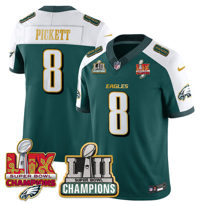 PHI LII-LIX Super Bowl Champions Vapor Limited Gold Jersey - Stitched