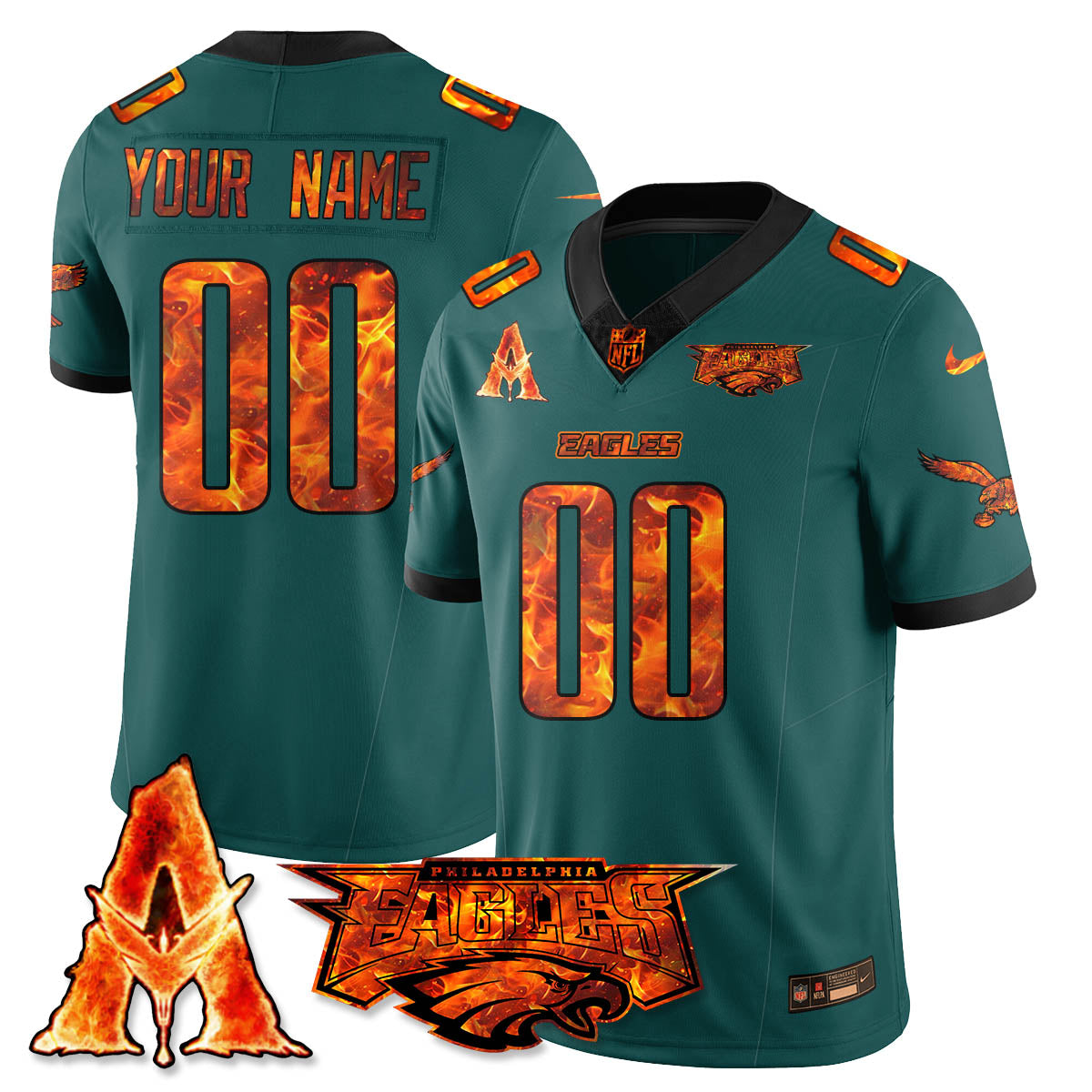 PHI x Avatar 3 Fire and Ash Custom Jersey - Stitched