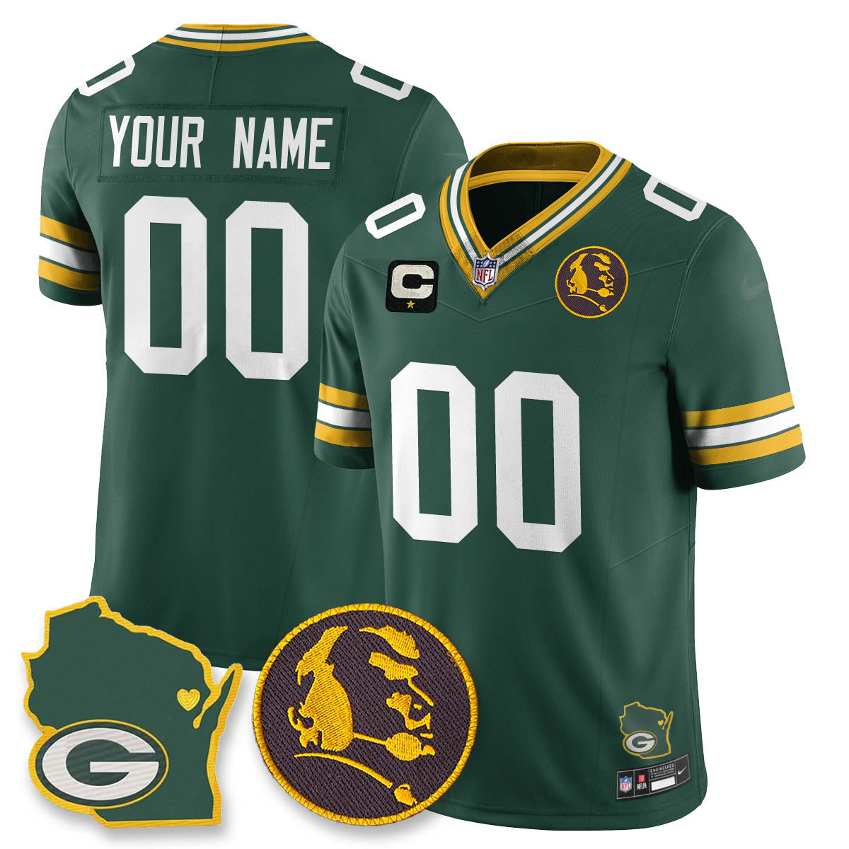 GB Vapor Limited Jersey - John Madden Patch - Stitched