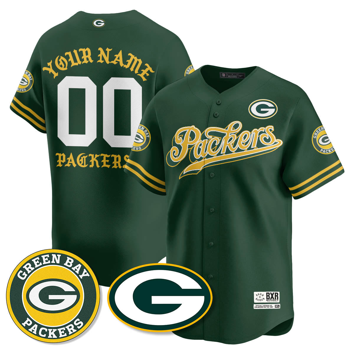 GB Born x Raised Baseball Custom Jersey - Stitched