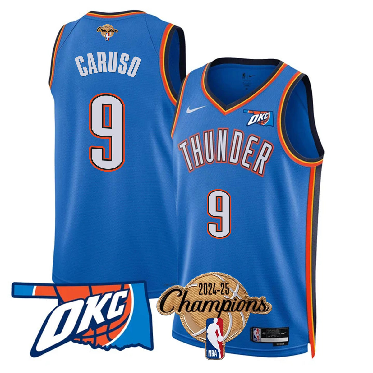 OKC 2024-25 Champions Jersey - Stitched