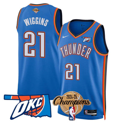 OKC 2024-25 Champions Jersey - Stitched