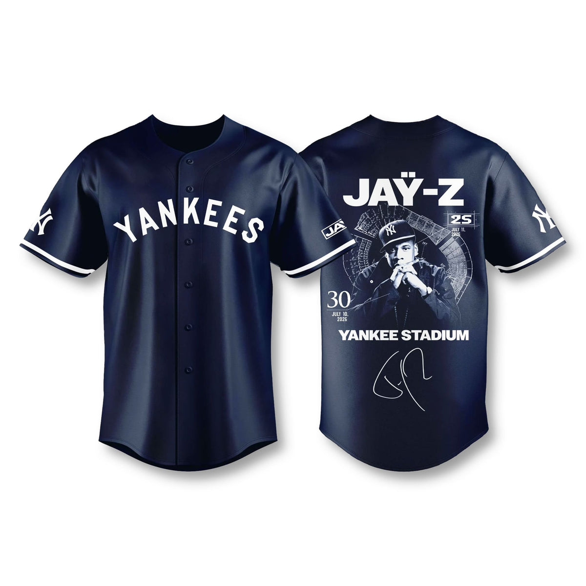 NYY x Jay-Z Hometown Show 2026 Limited Edition Jersey - Printed