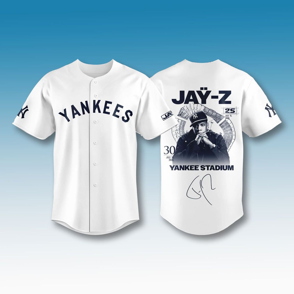 NYY x Jay-Z Hometown Show 2026 Limited Edition Jersey - Printed