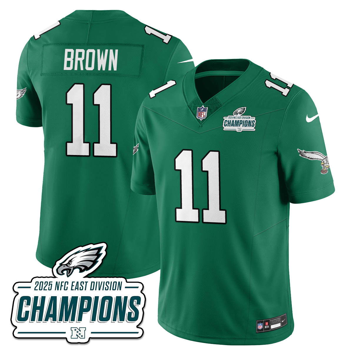 PHI NFC East Champions Vapor Limited Jersey - Stitched