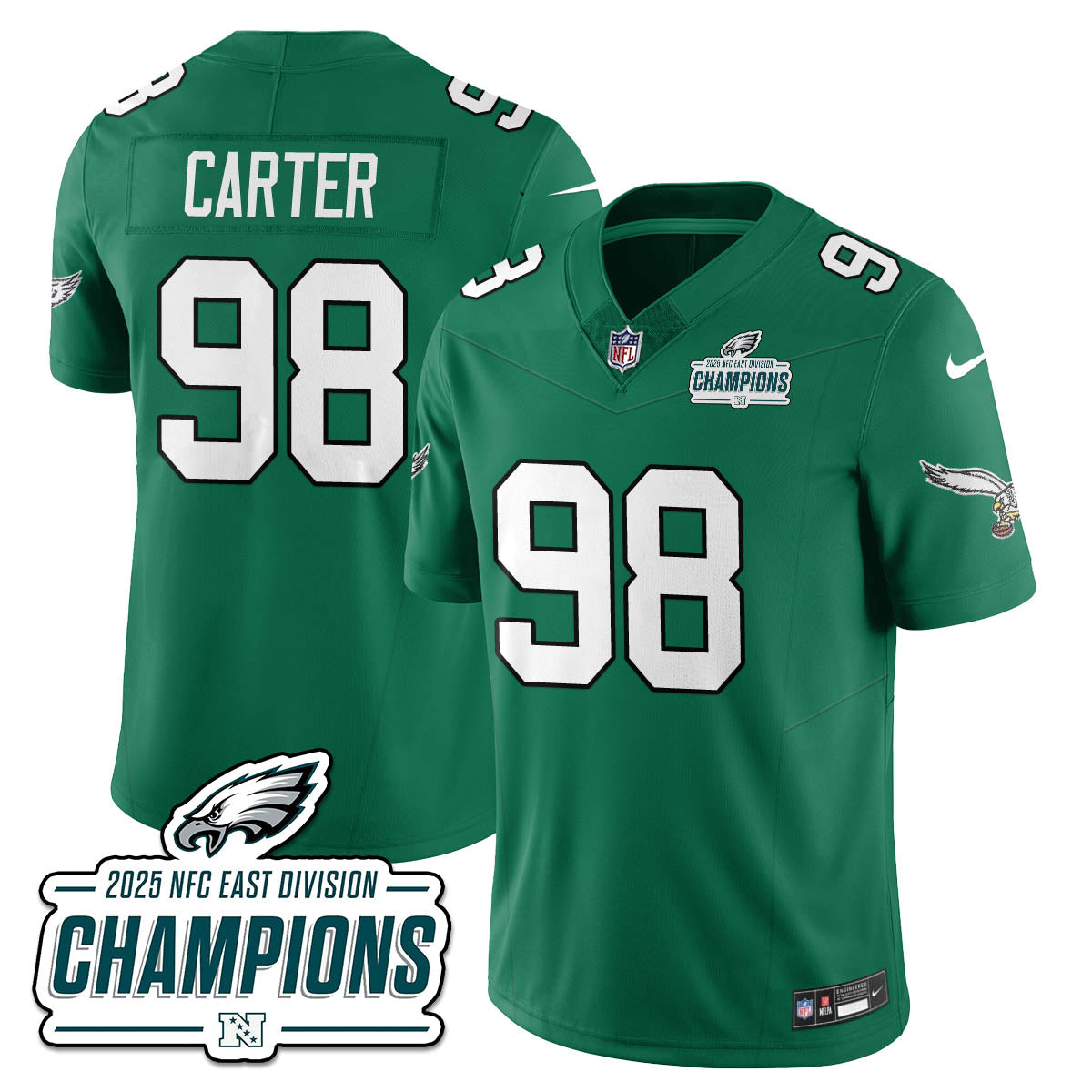 PHI NFC East Champions Vapor Limited Jersey - Stitched