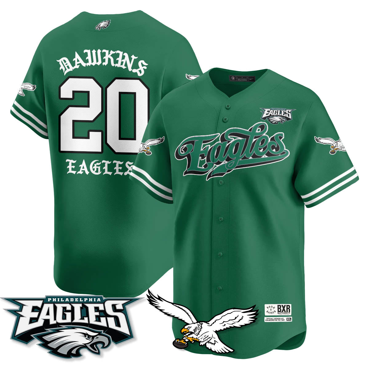PHI Born x Raised Baseball Jersey - Stitched
