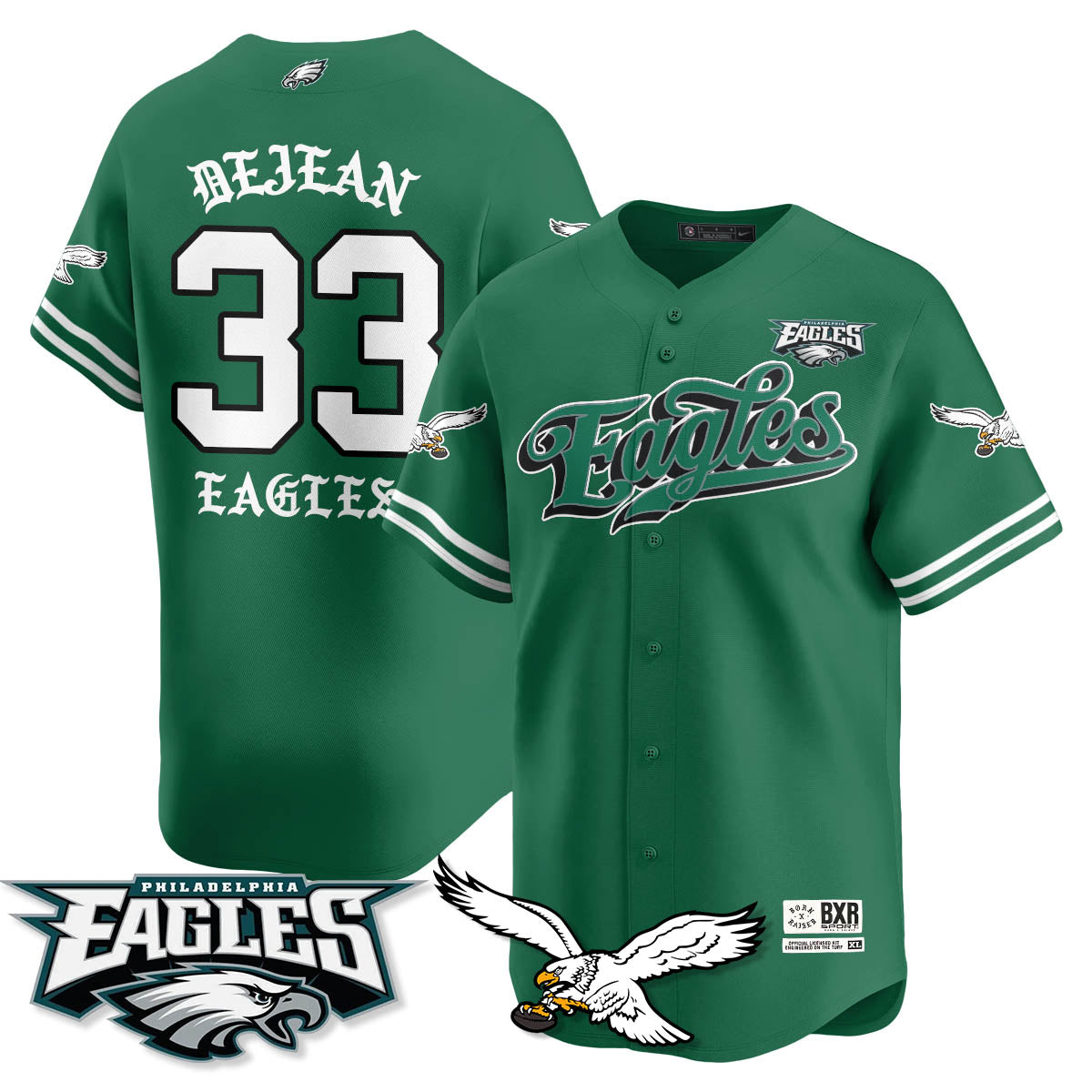 PHI Born x Raised Baseball Jersey - Stitched