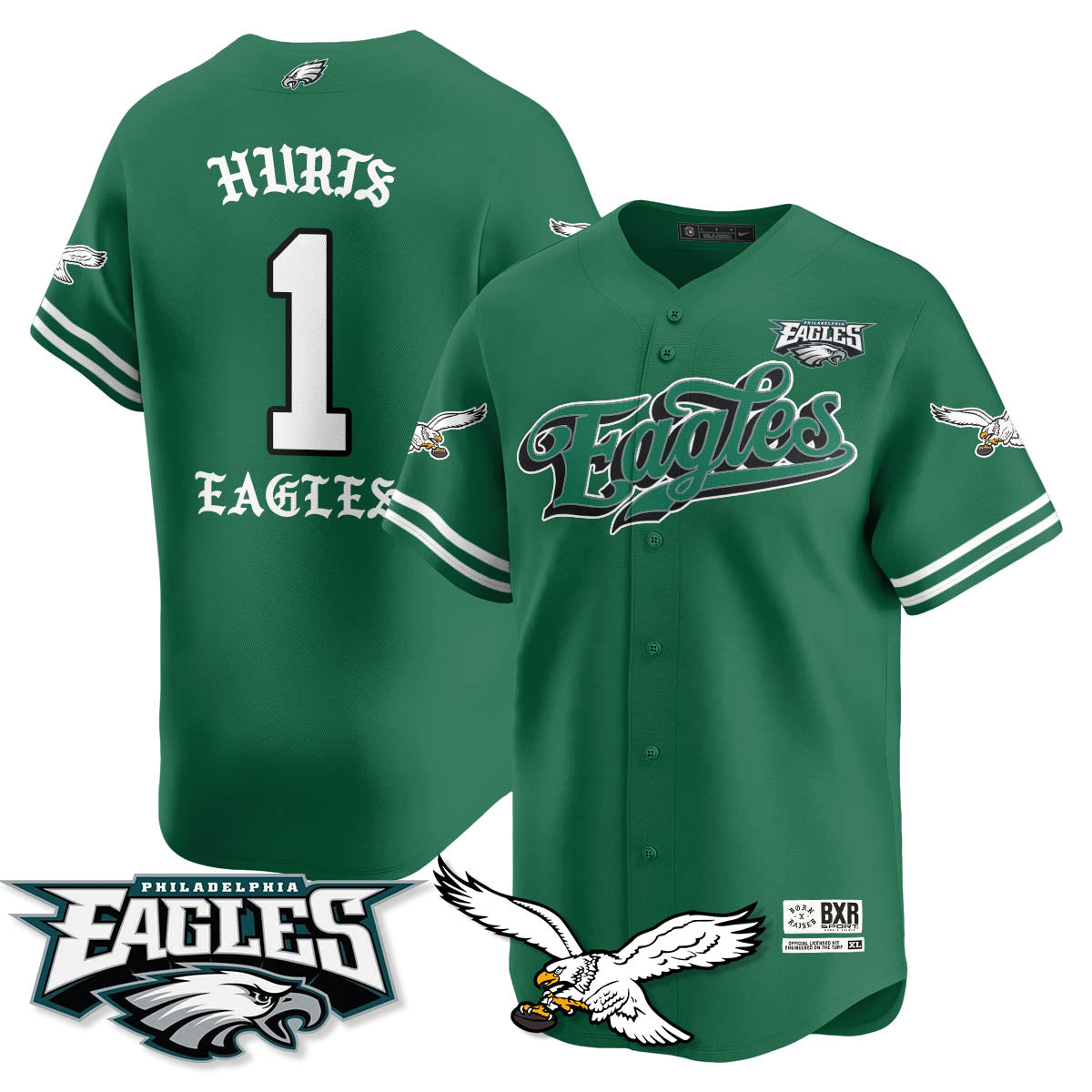 PHI Born x Raised Baseball Jersey - Stitched