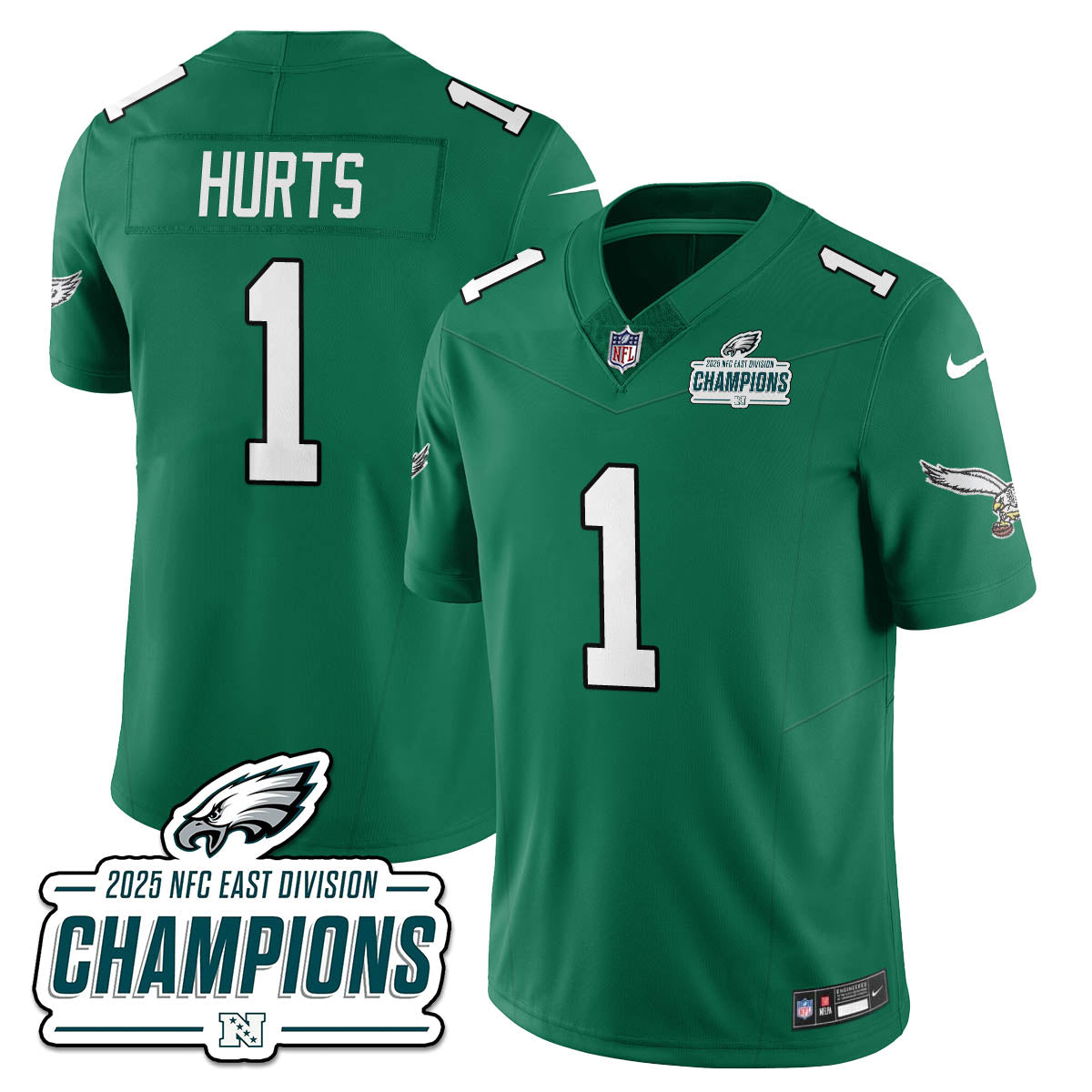 PHI NFC East Champions Vapor Limited Jersey - Stitched