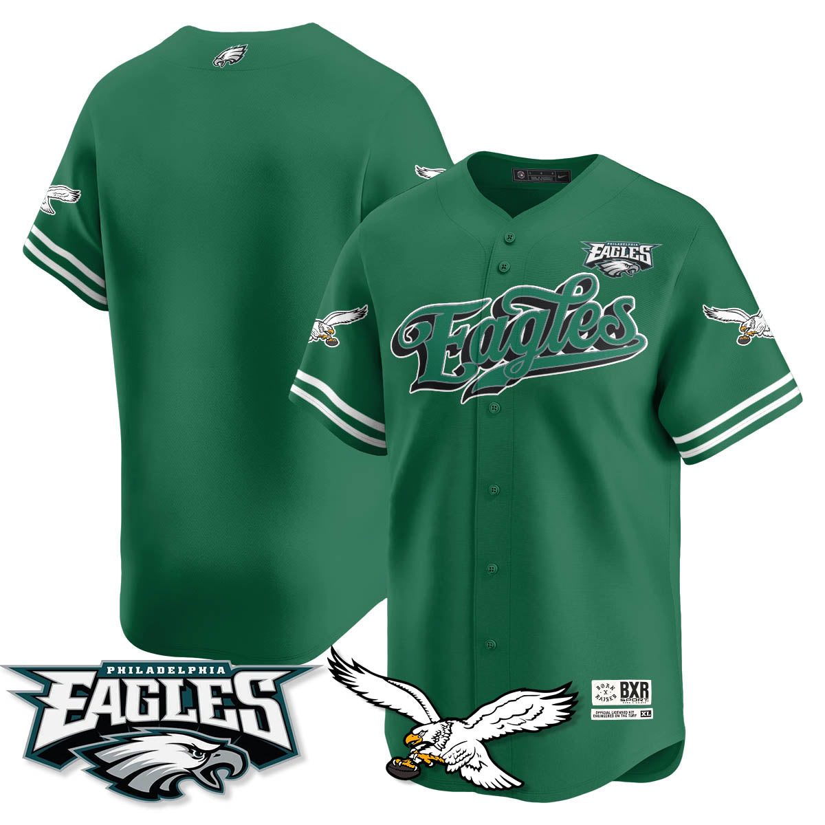 PHI Born x Raised Baseball Jersey - Stitched