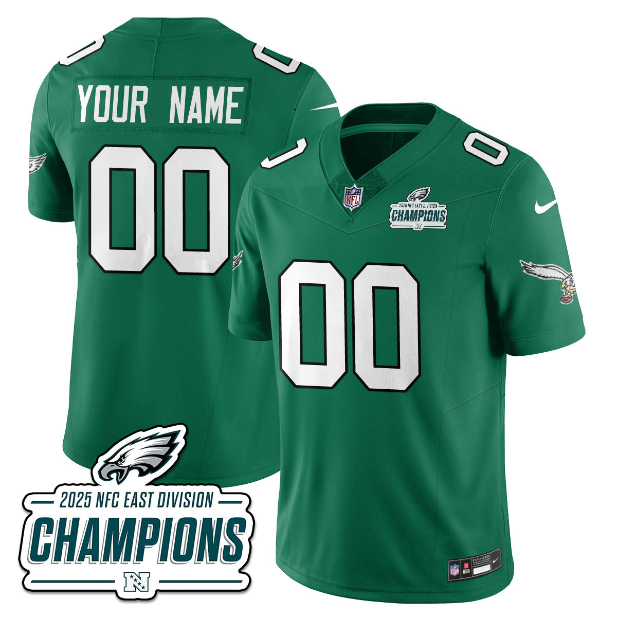 PHI NFC East Champions Vapor Limited Jersey - Stitched
