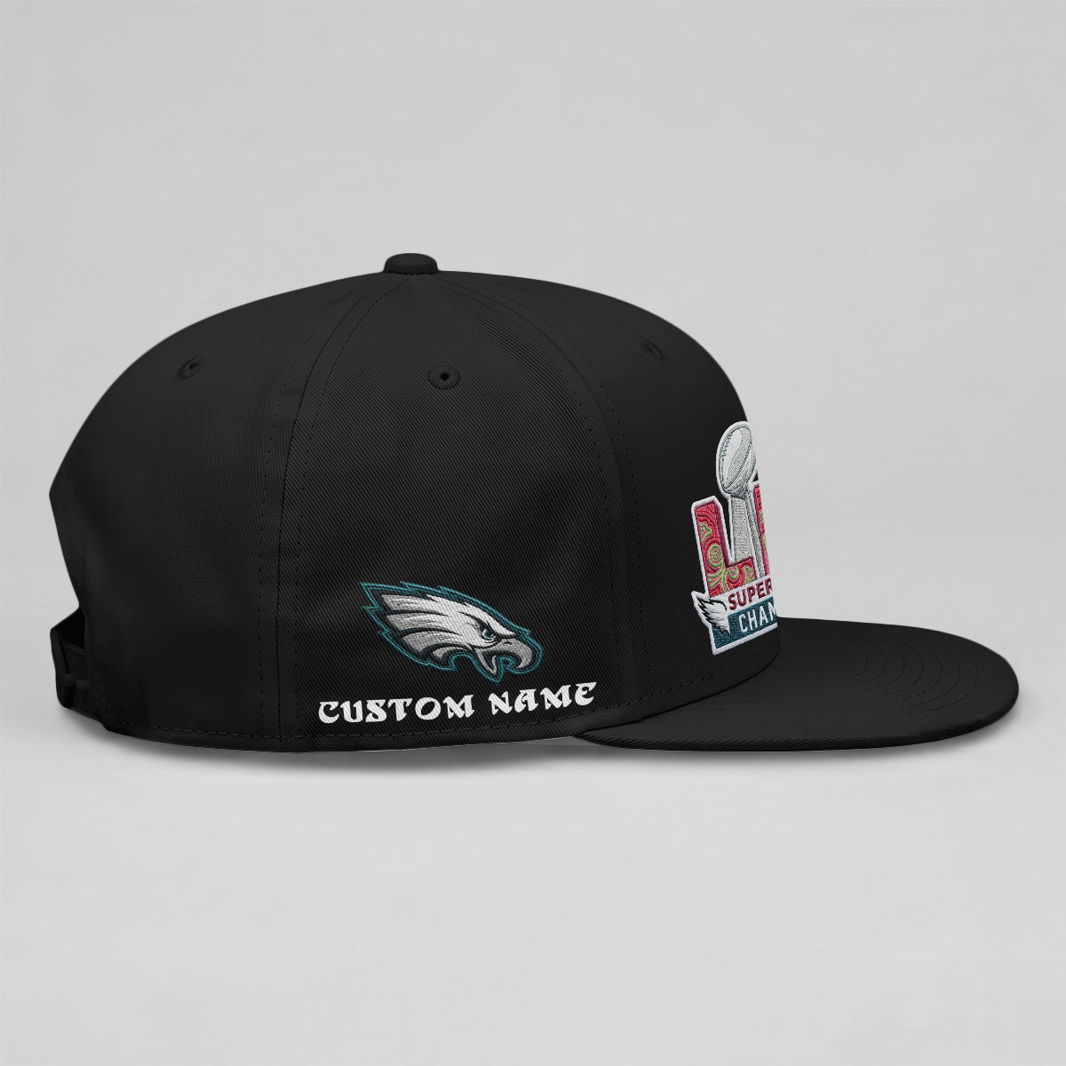 PHI Champions SB LIX Custom Snapback Cap - Embroidered