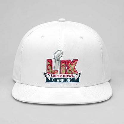 PHI Champions SB LIX Custom Snapback Cap - Embroidered