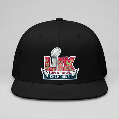 PHI Champions SB LIX Custom Snapback Cap - Embroidered