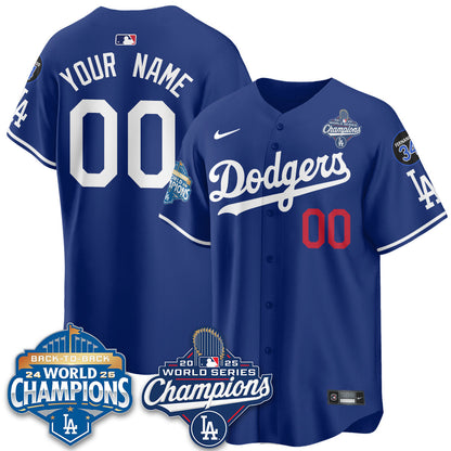 Custom LAD 2025 World Series Champions Jersey - Stitched N2