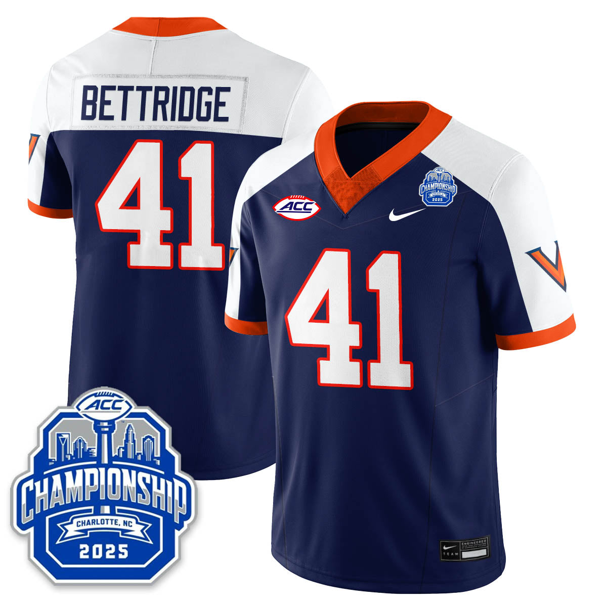 Virginia Football ACC Championship Vapor Limited Jersey - Stitched