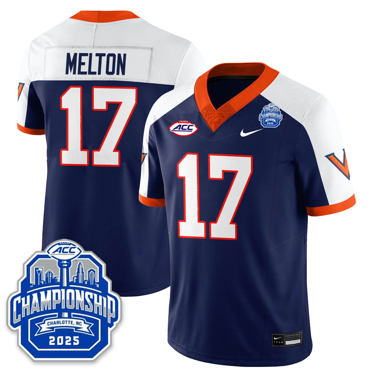 Virginia Football ACC Championship Vapor Limited Jersey - Stitched