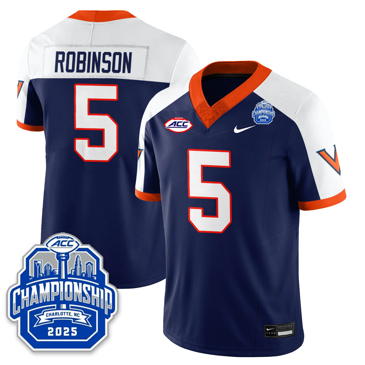 Virginia Football ACC Championship Vapor Limited Jersey - Stitched